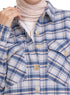 Checkered 1 Pocket Over - Size Shirt - Khotwh